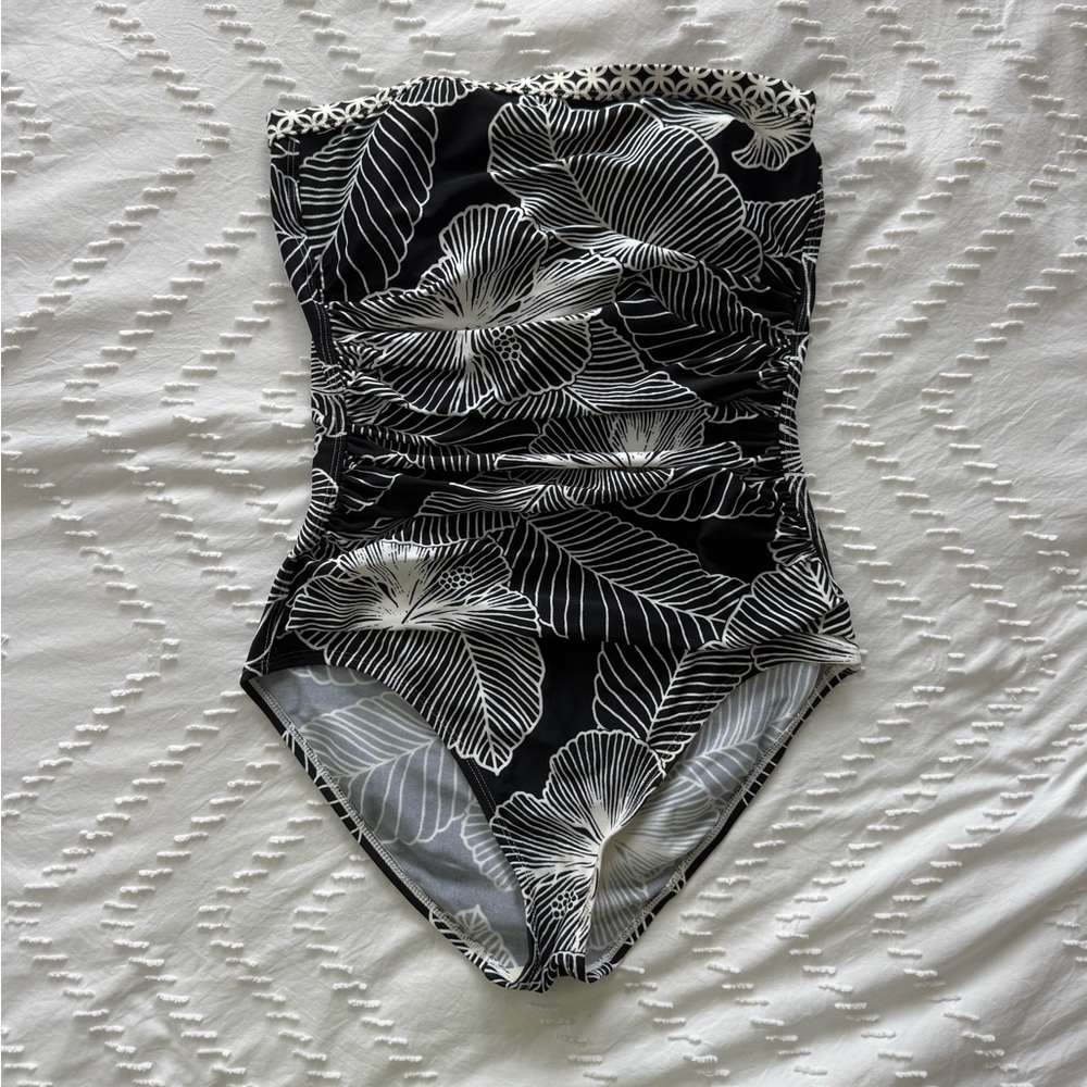 Tommy Bahama Leaf Print Swimsuit